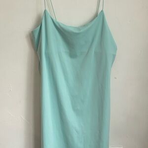 Cotton On Green Slip Mini Dress Cowl Neck Sleeveless